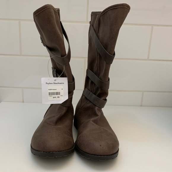 NWT Brash™ Boots - Payless ShoeSource Man-Made materials Tan Size 4 - Picture 2 of 7